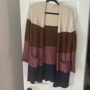 Madewell Kent Colorblock Cardigan- Small